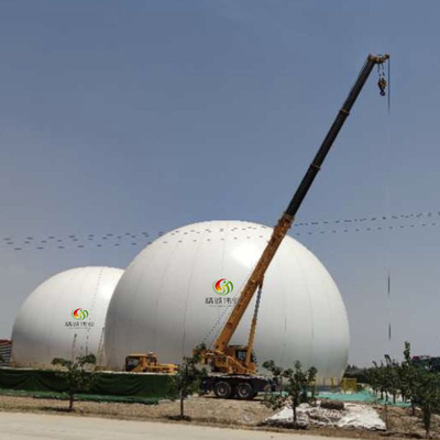 Biodigesterの牛肥料からの生物ガス発電所のバイオガスの生産