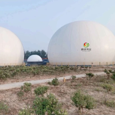 Biodigesterの牛肥料からの生物ガス発電所のバイオガスの生産