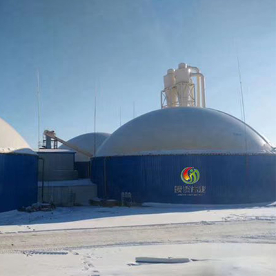 温度範囲-30℃〜+70℃二重膜ガスホルダーのカスタマイズされたサイズ