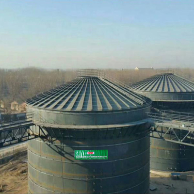 WWTP 800m3のバイオガスのダイジェスター タンクRNG嫌気性のダイジェスターの浄化槽